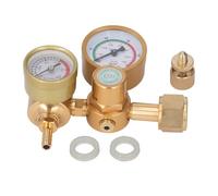 Regulador De Gas, Regulador De Argón CO2 0-3500PSI CGA580 Regulador De Soldadura De Gas Latón TIG MIG Medidor De Soldadura De Gas Para Argón Y Argón, Mezcla De CO2