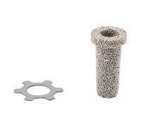 Regulador de inmersión de acero inoxidable, 10 x 18 mm, reductor de presión | El inserto de filtro de acero inoxidable protege el núcleo de la válvula de su regulador de buceo de forma fiable contra la