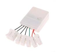 Regulador de intensidad LED, 8 modos de controlador parpadeante para luces de cadena LED, interruptor de atenuación de soldadura para tiras de luces de hadas