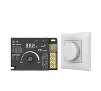 Regulador de intensidad LED giratorio 12 V CC y 24 PWM, inalámbrico, con frecuencia ajustable, 20 A, control tira luz un solo color, voltios(Model C)