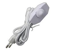 Regulador de intensidad luminosa rotativa, regulable continuamente, para bombillas LED regulables de 1 a 60 W, atenuador de cable silencioso, color blanco