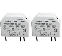 Regulador de luz de cajetín 350W, control de intensidad y ahorro energético, ideal para ambientes ajustables y mejora del confort. (Paquete de 2)