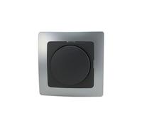 Regulador de luz empotrable conmutable, ajuste de intensidad, instalación sencilla, ideal para controlar el ambiente y ahorro energético.