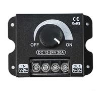 Regulador de luz LED de un solo color con ajuste de perilla y tecnología de atenuación para un funcionamiento sin parpadeo