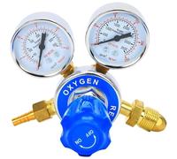 Regulador de oxígeno Aleado de aluminio resistente Ajuste de gas de soldadura roscada Regulador de oxígeno Válvula reductora
