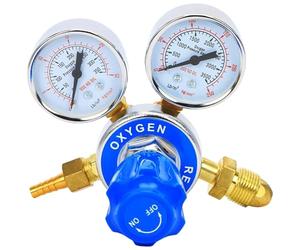 Regulador de oxígeno Aleado de aluminio resistente Ajuste de gas de soldadura roscada Regulador de oxígeno Válvula reductora