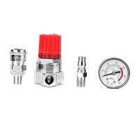 Regulador de presi¨®n para compresor de aire, man¨®metro de v¨¢lvula de control del interruptor del regulador de presi¨®n con conector macho/hembra