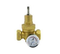 regulador de presion agua Válvula Reguladora de presión de agua de latón DN15, válvula reductora de presión, válvulas de alivio, sistema purificador de agua con manómetro (Color : Type A)