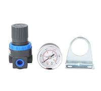 Regulador de presión AR2000 de aleación de aluminio, regulador de compresor de control de aire neumático G1/4 pulgadas con esfera de lectura fácil para herramientas neumáticas