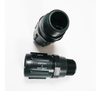 Regulador de presión de agua de rosca BSP de 3/4 pulgadas para configuración de granja de riego por goteo de bajo flujo con rango de presión de entrada de 20 a 100 PSI (20 PSI)