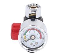 Regulador de presión de Aire de Pistola pulverizadora Aleación de Aluminio Ajuste de Alta precisión Válvula reguladora de Ajuste de Aire 1/4 pulg. NPT para Pistolas pulverizadoras