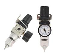 Regulador de presión de aire neumático AW2000-02 AW3000-03 AW4000-04 separador de aceite compresor de drenaje automático controlador de filtro de aire(AW2000-02 PC6-02,Fiber Filter)