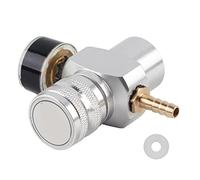 Regulador de presión de CO2 Válvula reguladora de gas para mini controlador de cilindro de cerveza - Conexión de rosca TR21 x 4 - Presión máxima de funcionamiento de 90 PSI -