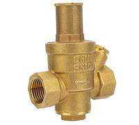 Regulador de Presión de Latón, DN15 Rosca de 1/2 Regulador de Presión de Agua Ajustable Reductor de Presión de Agua Válvula Reguladora Estructura de Pistón 1.6MPa 3.3 X 2.6