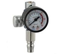 Regulador de presión de pulverización, controlador de presión de aire de pintura G1/4 con regulador de presión neumático manómetro para pintura en aerosol (B)