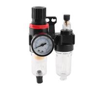 Regulador de presión del filtro de aire, 1/4" filtro regulador aire compresor con taza lubricante AFC2000