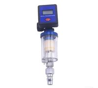 Regulador de presión digital profesional Unidad de filtro con pantalla LED y separador de agua de aceite para compresor de aire, herramientas de pulverización de acabado azul
