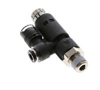 Regulador de presión neumático 6mm - R1/4'' con manómetro