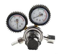 Regulador de soldadura de gas, para medidor de helio de argón, medidor de presión 0-4500PSI, Regulador de latón de soldadura MIG TIG, Válvula de seguridad