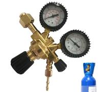 Regulador de soldadura,Medidor de argón - Reductor de presión de argón y dióxido de carbono - Soldadura de calibre regulador preciso, calibres de doble escala fáciles de leer para maquinaria pesada