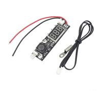 Regulador de temperatura del ventilador CC 12 V con pantalla digital, 0,2 - 2 A, regulación precisa basada en voltaje para un funcionamiento silencioso, apagado automático en frío, sensor de líquido