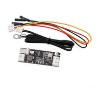 Regulador de temperatura del ventilador para PWM DC12V con sensor de temperatura, regulación automática de velocidad 20-100%, manual, protección contra polaridad inversa, compacto 49 x 18 x 9 mm para