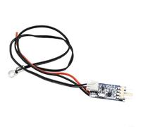 Regulador de temperatura del ventilador PWM CC 5 V/12 V con sensor NTC10K, apagado automático, placa de control compacta para carcasa de PC y electrónica, 3 A (2-3 cables de 12 V)