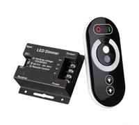 Regulador de tira LED ABS 12-24V 18A Panel táctil | Carcasa ABS, diseño compacto, se adapta a cajas estándar, compatible con LED monocromático, fácil de instalar