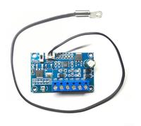 Regulador de velocidad de control de temperatura del ventilador de CPU PWM PC, módulo de sensor de temperatura automático de CC 12V 24V, con indicador LED para refrigeración de PC