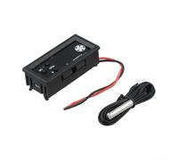 Regulador de velocidad del ventilador de 4 cables para PWM regulación de temperatura CC 12 V 3 A pantalla digital para PC carcasa servidor refrigeración negro ABS compacto (2 líneas + cilindros)