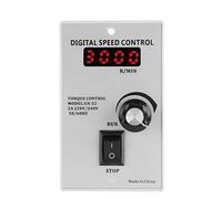 Regulador de Velocidad Motor 220V AC Controlador de Velocidad del Motor 50Hz 15-400W Ajustable Digital Sin Escalones 0-1450 Rpm Para La Línea de Producción de La Industria Dispositivo(400W)