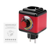 Regulador de Velocidad Motor 220V AC Regulador de Voltaje continuo Amoladora angular Soplador Extractor Variador de Velocidad 2000W carga resistiva 600W carga inductiva Enchufe europeo