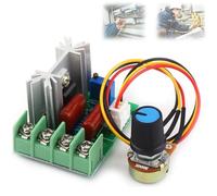 Regulador De Velocidad Motor regulador de voltaje a 220v Regulador De Voltaje Elctrico Ac 50-220V 2000W SCR Regulador De Temperatura/Velocidad Del Motor Régulateurs de vitesse du moteur