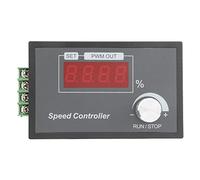 Regulador de Velocidad PWM para Motor DC, Controlador de Velocidad con Perilla Inteligente y Pantalla Digital, Ajuste de Velocidad 0-100% para Cintas Transportadoras, Iluminación,