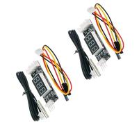 Regulador de ventilador de refrigeración ajustable de 4 cables, 12 V, 3 A, modo silencioso, apagado automático, cable de temperatura de alta fiabilidad, controlador de ventilador PWM