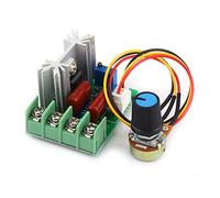 Regulador De Voltaje, AC 50-220V 2000W SCR Regulador De Voltaje Eléctrico Controlador De Temperatura/velocidad Del Motor Atenuador De Luz