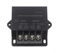 Regulador de voltaje CC 12 V/24 V a 5 V, convertidor descendente con protección contra sobrecarga, hasta 95% de eficiencia, para LED de coche e industria, 3 A, 5 A, 10 A, 15 A (3 A)