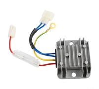 Regulador de voltaje de 12 V para motor diésel Kipor Kama 186F | Estabiliza la salida de 12 V, evita daños por sobretensión, se adapta a modelos Kipor Kama, construcción de aluminio