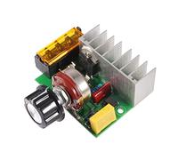 Regulador de Voltaje de CA, 4000W Módulo de Control de Temperatura de Velocidad de Tenencia de Alta Potencia, Alojamiento de Aluminio con Fusible, para Uso en el Hogar y la