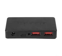 Regulador de voltaje de carga plegable solar caja de conexiones con USB-C PD 100W, salida de voltaje de 5 niveles, compatible con paneles solares, portátiles y teléfonos