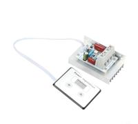 Regulador de voltaje digital SCR Control de potencia 10000 W 220 V AC con control de botones y disipador de calor para regulador de intensidad de velocidad del motor rango de regulación 0 - carcasa