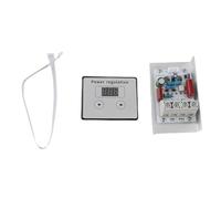 Regulador de voltaje digital SCR de 10 000 W, controlador de velocidad, atenuador y termostato para CA 220 V, 80 A, salida ajustable del 0 al 100 % con disipador de calor para