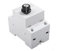 Regulador de voltaje electrónico 220 V 10 A para ventilador, control de velocidad de fase, regulador de temperatura para amoladora angular, calefacción, iluminación, montaje en carril, blanco, 86 x 86