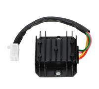 Regulador de voltaje Rectificador de corriente y regulador de voltaje universal de 4 cables y 4 pines, 12 V, para motocicletas GY6, 50, 150-250 cc, ATV y scooter. Regulador Corriente Moto(Black)