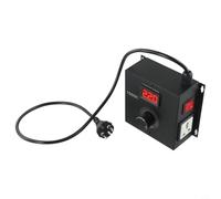 Regulador de voltaje SCR 220 V, 10000 W, regulador electrónico con LCD, regulador continuo para motor, ventilador, calefacción e industria, 0-220 V ajustable (UE)