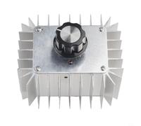 Regulador de voltaje SCR de 5000 W, 220 V, con carcasa - Regulador de intensidad para calefacción y control del motor, regulador de velocidad continuo para cargas de resistencia de hasta 2200 W de