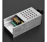 Regulador de Voltaje SCR de 6000 W, Controlador electrónico de Velocidad y Temperatura CA con Carcasa de aleación de Aluminio, Panel Doble para Uso doméstico e Industrial (fit for