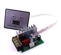 Regulador de Voltaje SCR de CA de 4000W y 220V Controlador de Temperatura de Velocidad del Motor EléCtrico + Medidores Digitales para Calentador de