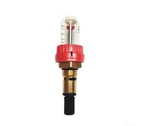 Regulador del medidor de flujo del colector de calefacción por suelo radiante, válvula de control de flujo de agua de latón con monitor visual para distribución equilibrada del calor, conexión de 1/2