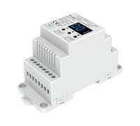 Regulador DMX512 Triac de 2 canales para bombillas LED regulables, 220 V, corte de fase, controlador triac, halógeno e incandescente, 1,5 A/CH, RDM, riel DIN S1-DR